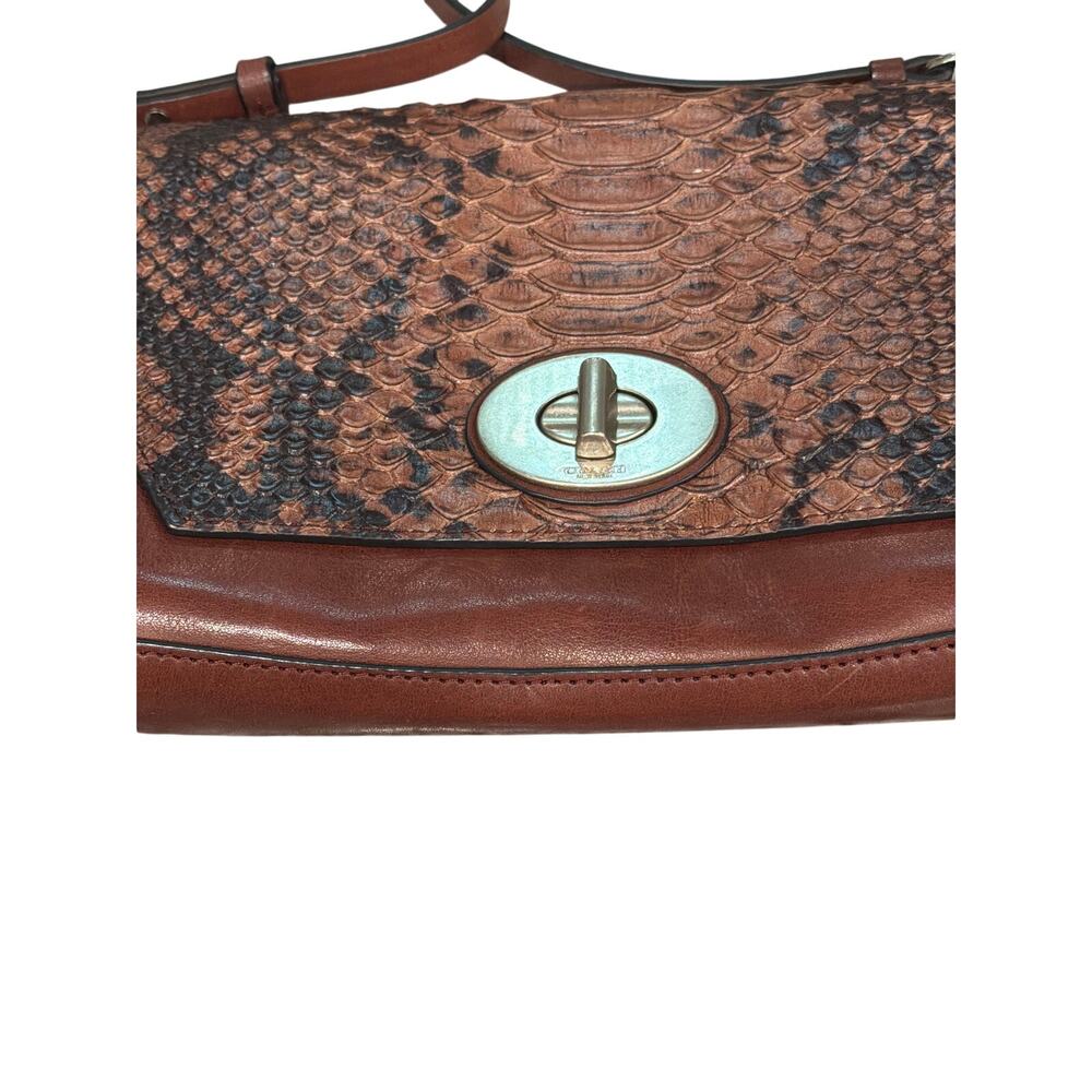 Coach Python Embossed Crosstown Crossbody - Picture 2 of 9